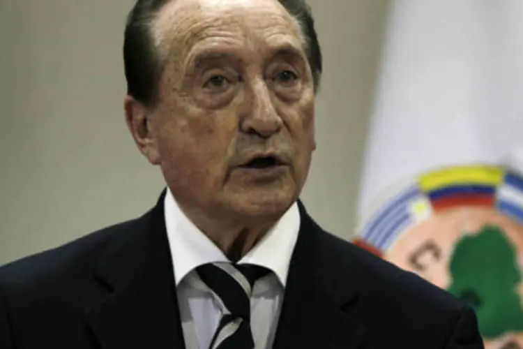 
	Ex-presidente da Conmebol, Eugenio Figueredo: ele poder&aacute; apelar desta decis&atilde;o perante o Tribunal Penal Federal da Su&iacute;&ccedil;a durante um prazo de 30 dias
 (REUTERS/Jorge Adorno)