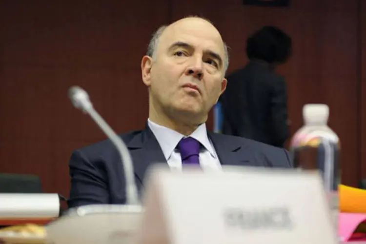 
	Pierre Moscovici, Comiss&aacute;rio Europeu: &quot;eu n&atilde;o tenho nenhum plano B, eu s&oacute; tenho um plano A, e o plano A &eacute; a Gr&eacute;cia na zona do euro&quot;
 (John Thys/AFP)
