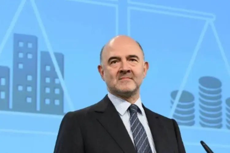 O comissário europeu de Assuntos econômicos, Pierre Moscovici: "Todas as companhias devem pagar sua parte justa de impostos onde realizam seus lucros" (EMMANUEL DUNAND/AFP)