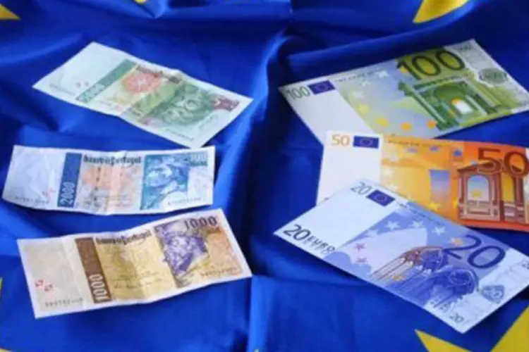 A expectativa é de que a economia da zona do euro encolha 0,3 por cento neste ano (Thomas Coex/AFP)