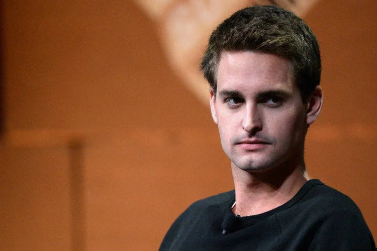 
	Evan Spiegel, do Snapchat: ele criou o aplicativo em 2011 e hoje tem uma fortuna de 2,1 bilh&otilde;es de d&oacute;lares
 (Michael Kovac/Getty Images)