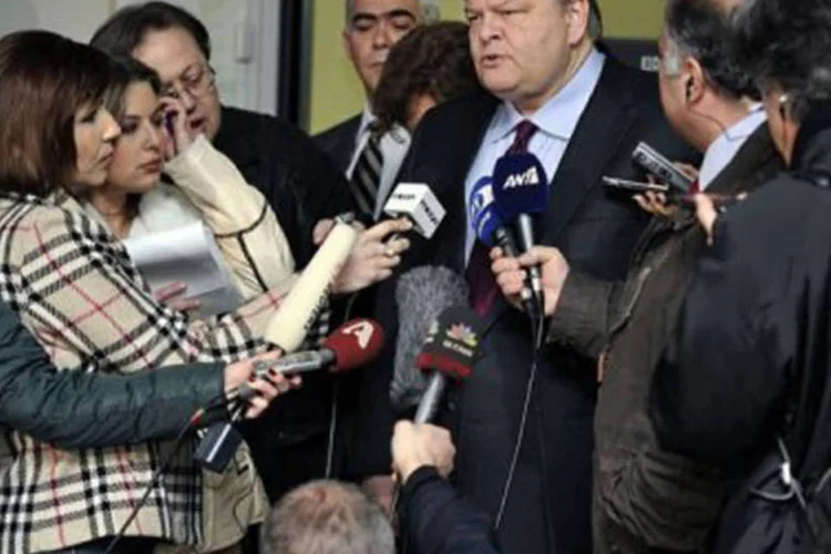 O ministro das Finanças grego, Evangelos Venizelos: a emissão coincide com os esforços do governo em acordar as novas medidas reclamadas por seus credores (Louisa Gouliamaki/AFP)