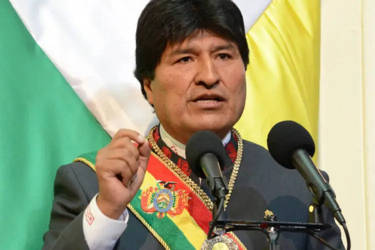 
	Evo Morales: o presidente da Bol&iacute;via expressou v&aacute;rias vezes seu desejo de que seu pa&iacute;s se transforme no futuro em um centro energ&eacute;tico do Cone Sul
 (ABI/Bolivian Presidency/Handout/Reuters)