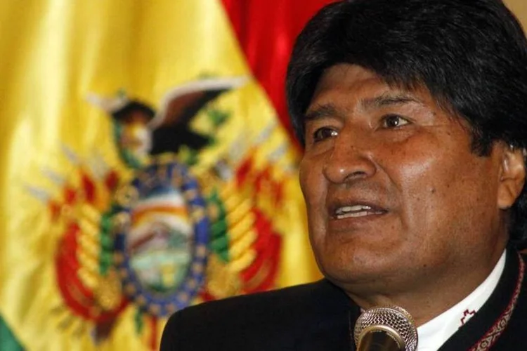 
	Evo Morales, presidente da Bol&iacute;via: &quot;que nos perdoe o nosso papa, &eacute; o esporte&quot;, disse o mandat&aacute;rio, em ato realizado na cidade de Oruro
 (Presidência da Bolívia/Divulgação via Reuters)