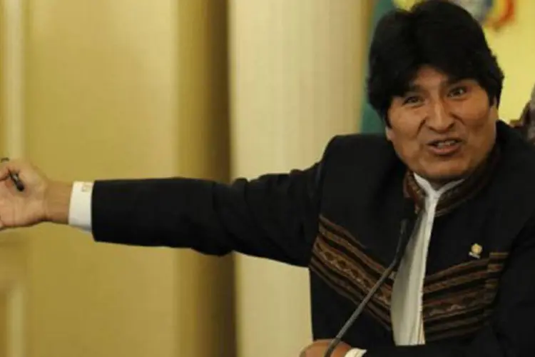 
	O presidente Evo Morales: o fundador do Wikileaks &eacute; respons&aacute;vel pelo vazamento e divulga&ccedil;&atilde;o de milhares de documentos secretos
 (Jorge Bernal/ AFP)