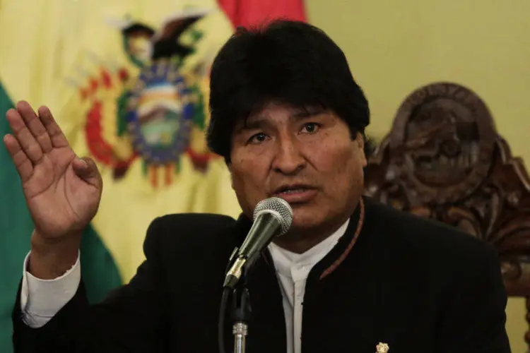 Evo Morales, presidente reeleito da Bolívia: Morales assume terceiro mandato (David Mercado/Reuters)