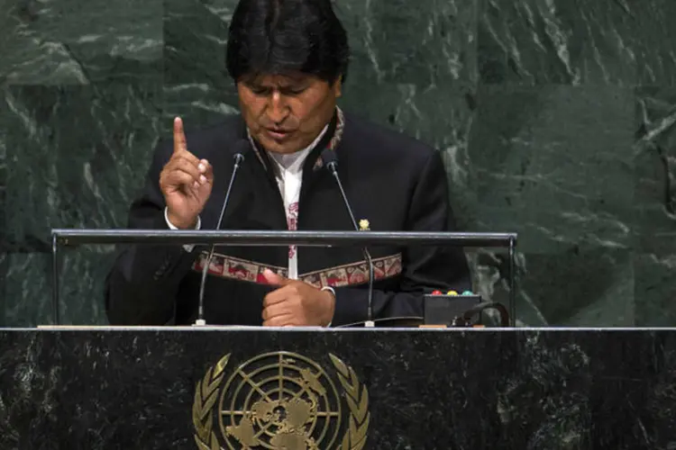 
	Evo Morales, presidente da Bol&iacute;via: Morales assume um terceiro mandato
 (Lucas Jackson/Reuters)