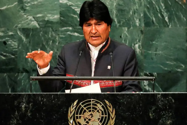 
	Evo Morales: ele afirmou que os &quot;bolivianos sofrem um tratamento denigrente e discriminat&oacute;rio&quot;
 (Eduardo Munoz/Reuters)