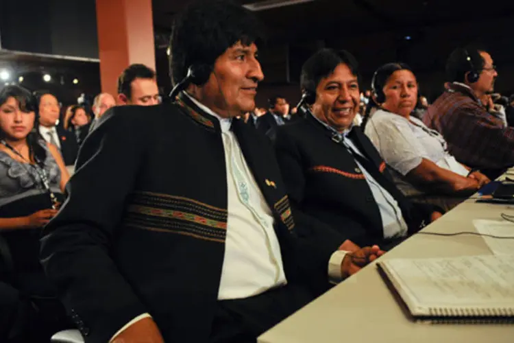 Morales acusou os países mais ricos de quererem obrigar os países do Sul a serem os guardiões pobres das florestas e afetarem sua soberania (Fabio Rodrigues Pozzebom/ABr)