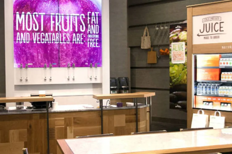 
	Evolution Fresh: loja de produtos naturais da Starbucks inaugurada em 2012
 (Divulgação)