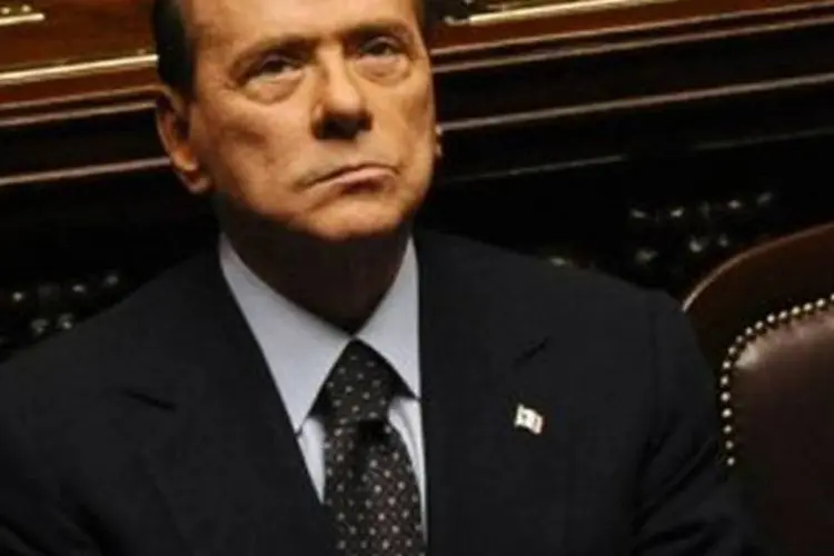 O chefe de governo italiano afirmou que renunciará a seu cargo quando o Parlamento aprovar as medidas econômicas (Vincenzo Pinto/AFP)
