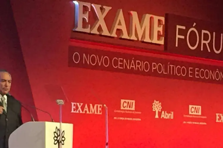 
	Michel Temer: abertura do EXAME F&oacute;rum 2016
 (Exame.com / Tatiana Vaz)