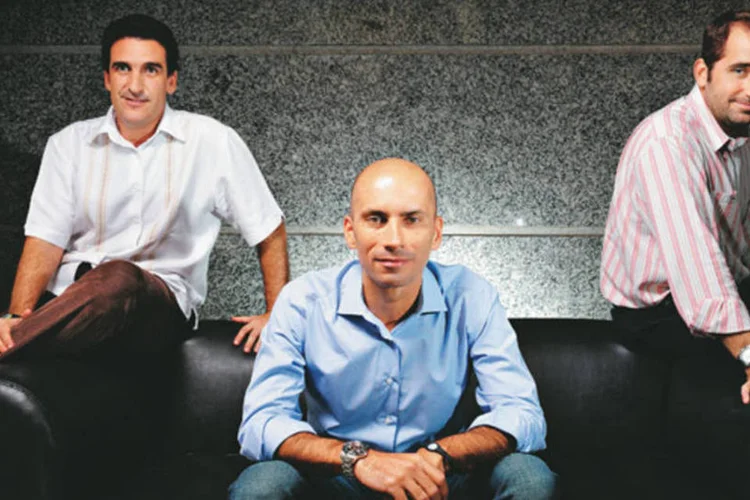 Lozano, Câmara e Hildenbrand, da Danone: eles nem sequer pronunciam o nome do principal concorrente (Germano Lüders/EXAME.com)