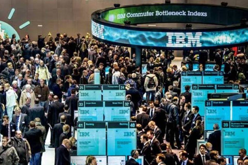 Executivos em evento da IBM: de olho em empresas que  sabem o que querem ser  (Johannes Eisele/AFP Photo)