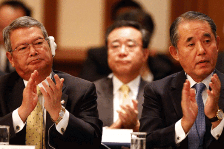 Executivos da farmacêutica Takeda (Getty Images)