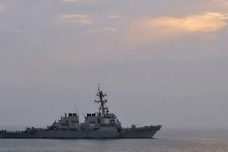 Navio: o Irã ameaça com represálias no Estreito de Ormuz em caso de ataque ao país
 (Jonathan Sunderman/AFP)