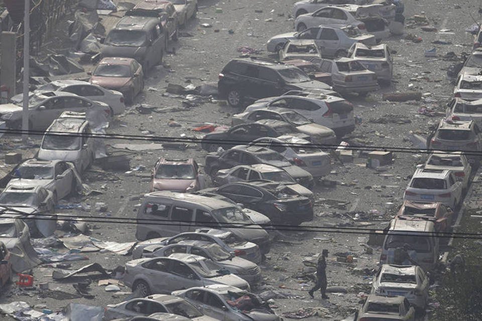 Perdas por explosões em Tianjin devem ficar em até US$1,5 bi