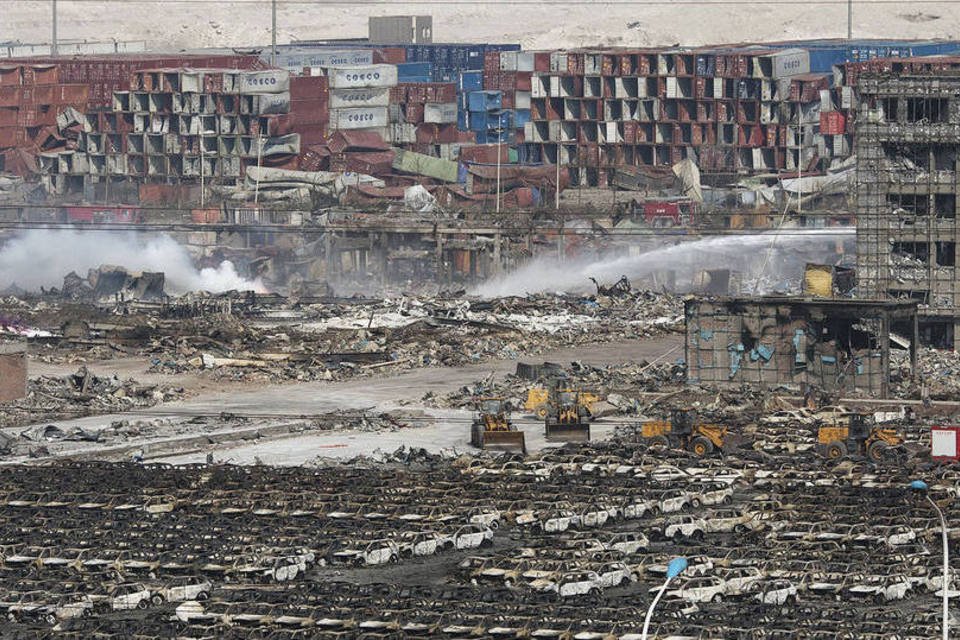 Explosão chinesa tinha 3 mil toneladas de produtos perigosos