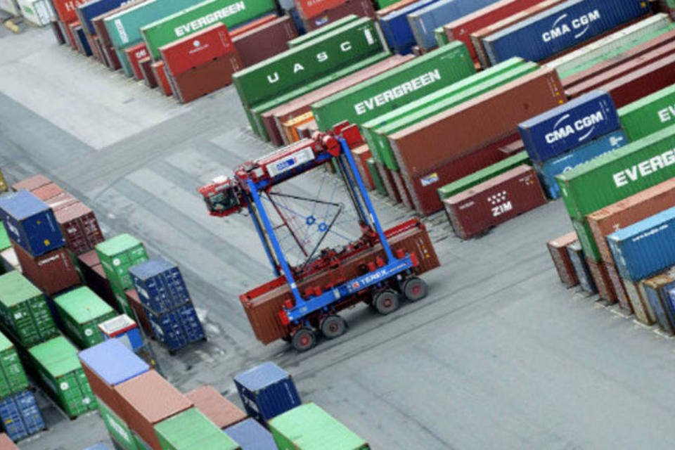 Excedente comercial alemão em alta