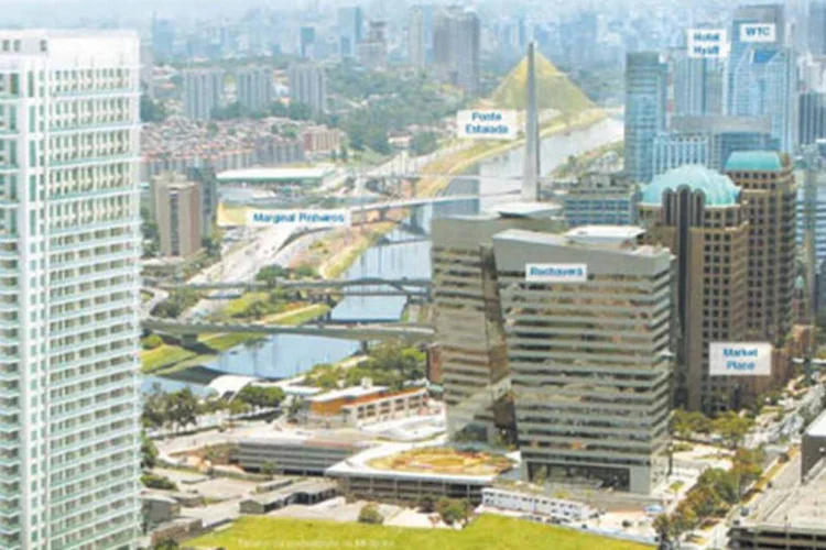 Capital Corporate Office (à esq.), da EZTEC: imóvel em que a renda do primeiro ano de aluguel é garantida ao investidor (Divugação)
