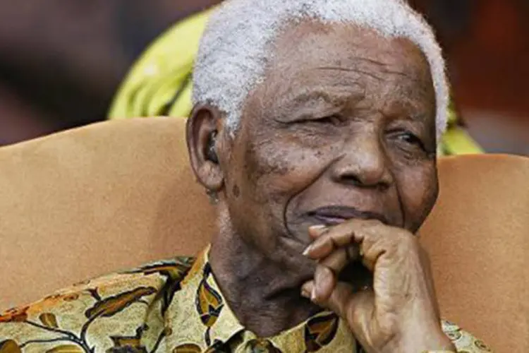 
	Nelson Mandela: poucos chefes de Estado ter&atilde;o o privil&eacute;gio de falar ao p&uacute;blico durante o adeus a Mandela, que faleceu na quinta-feira da semana passada
 (Gianluigi Guercia/AFP)