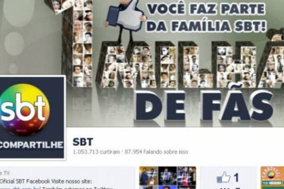 SBT vira líder no Facebook entre emissoras de TV aberta