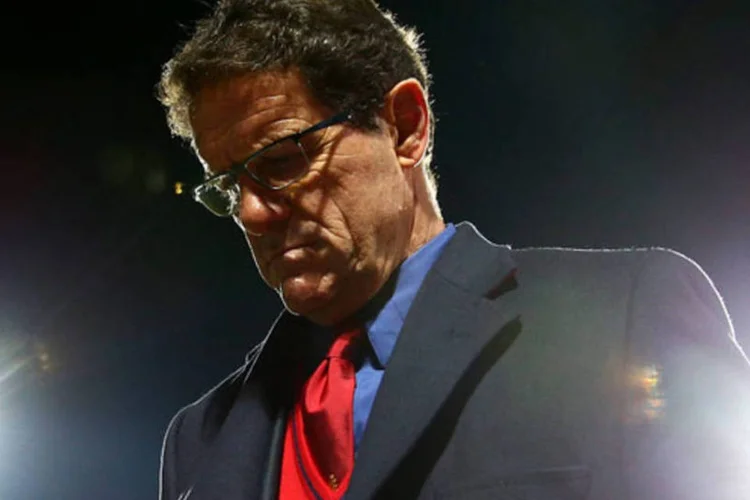 
	Fabio Capello: ministro dos Esportes da R&uacute;ssia, Vitaly Mutko, negou que o governo auxiliar&aacute; a federa&ccedil;&atilde;o a pagar o t&eacute;cnico
 (Getty Images)