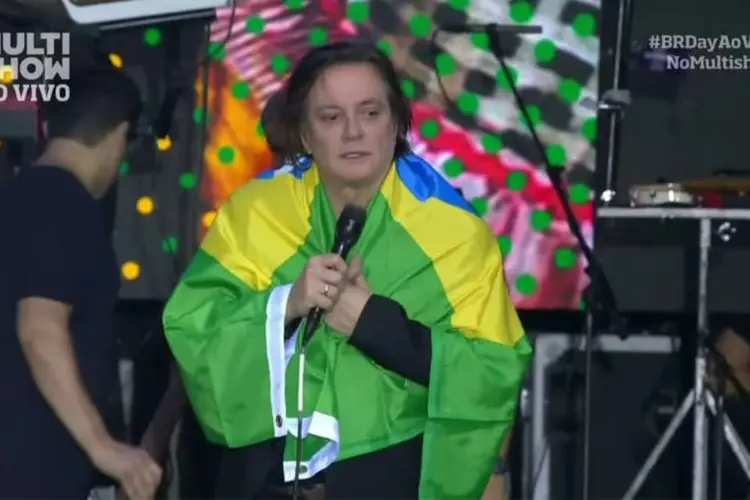 Fábio Jr. faz desabafo contra o governo em show no Brazilian Day (Reprodução/Youtube)