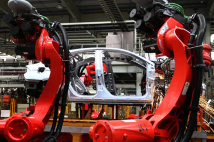 Fábrica da montadora chinesa Chery: a China vai realizar o primeiro grande salão do automóvel pós-surto do mundo, que começa no sábado (Getty Images/Getty Images)