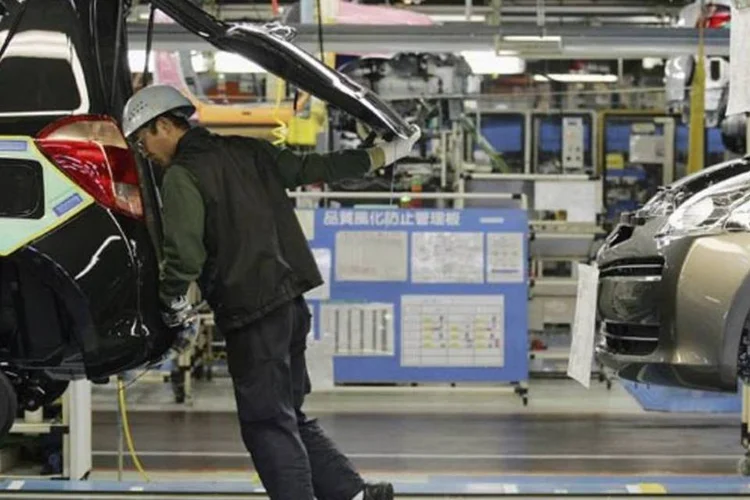 Fábria da Toyota no Japão: produção será retomada graças à normalização do abastecimento de autopeças no país (Junko Kimura/Getty Images)