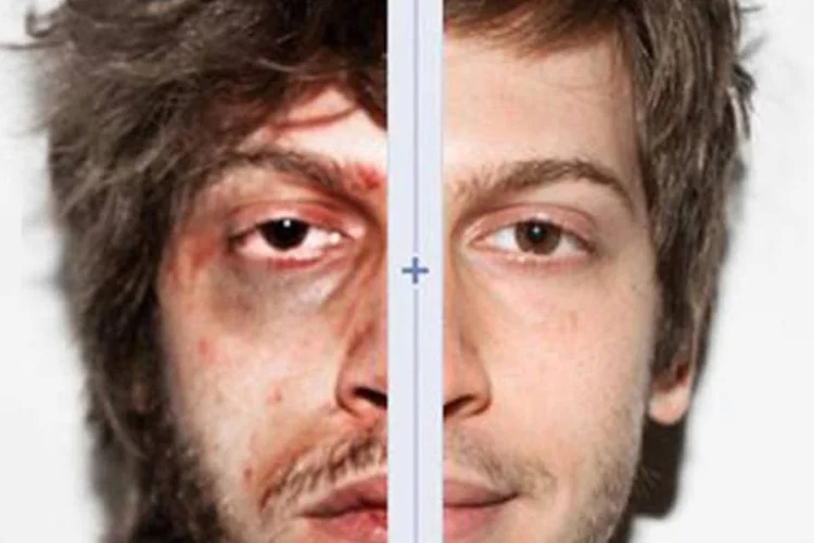 Na imagem de capa uma mensagem diz que as "drogas definem sua linha do tempo" (Reprodução)
