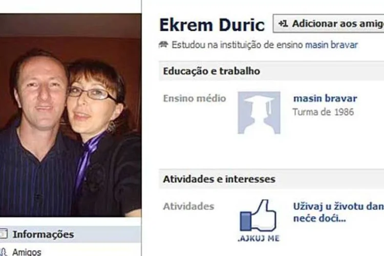 Ekrem Duric descobriu que Alma, a mulher com quem trocava mensagens no Facebook, era sua irmã (Reprodução)