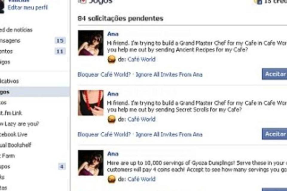 Facebook faz mudanças na interface