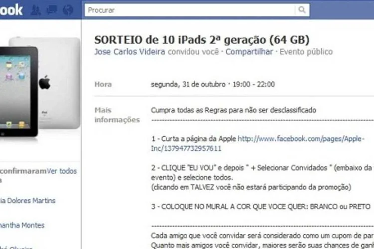 Apple já confirmou que não se trata de uma promoção da empresa (Reprodução)