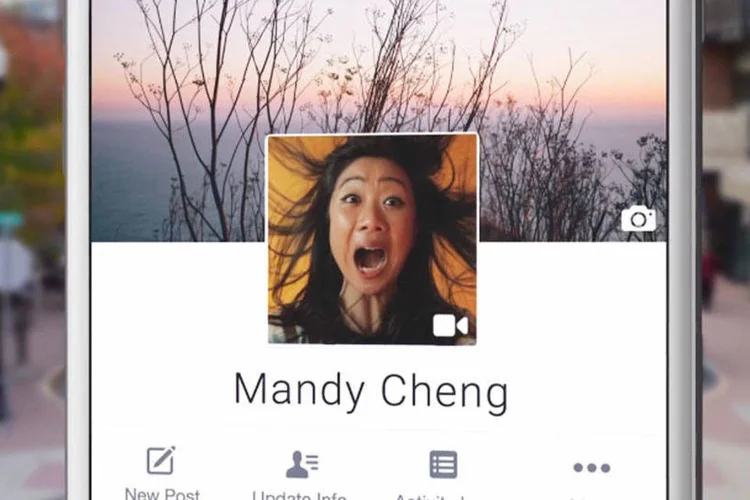 
	Perfil em movimento: os v&iacute;deos duram sete segundos
 (Reprodução/Facebook)