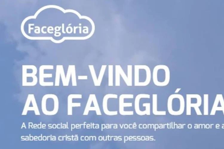 
	Facegloria: em vez de oferecer um bot&atilde;o &quot;curtir&quot; nas publica&ccedil;&otilde;es, a rede tem um bot&atilde;o de &ldquo;am&eacute;m&rdquo;
 (Reprodução/Facegloria)