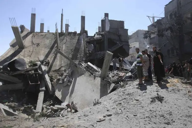 Destruição em Gaza: incidente contribuiu para desencadear uma semana de conflitos entre Israel e o Hamas na Faixa de Gaza (Ibraheem Abu Mustafa/Reuters)