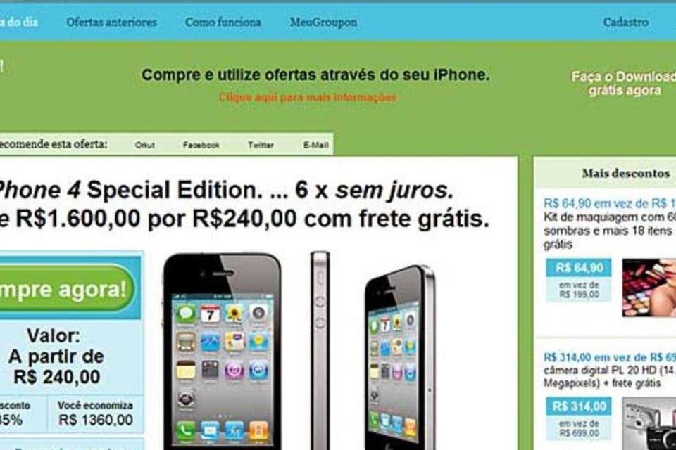 Falso Groupon oferece iPhone 4 por R$ 240