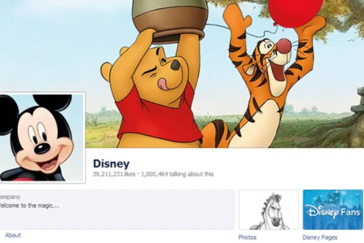Fan page do Disney no Facebook (Divulgação)