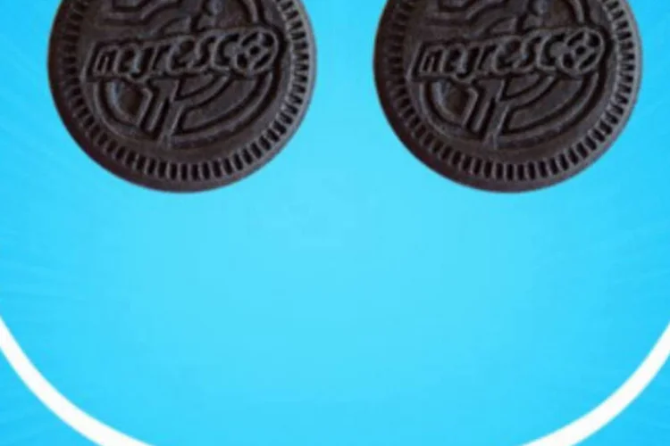 Fanpage de Negresco estreia com "cara" de Oreo: assim como o rival norte-americano, o Negresco vem utilizando o próprio biscoito para ilustrar os posts (Reprodução/Facebook)