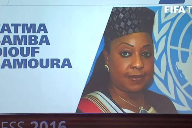 
	Fatma Samoura: &quot;Hoje &eacute; um dia maravilhoso para mim e me sinto honrada em assumir o cargo de secret&aacute;ria-geral da Fifa&quot;,
 (Reprodução)