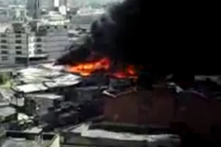 
	Inc&ecirc;ndio na Favela do Moinho: das 595 fam&iacute;lias que moram na comunidade, 285 foram atingidas
 (Reprodução)