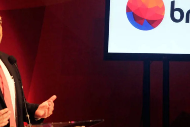 José Antonio Fay, presidente da BRF, em apresentação para funcionários da nova marca: empresa ganhou nome mais simples e identidade visual remodelada (Divulgação)