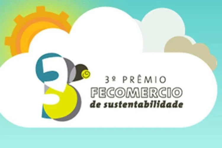 Cartaz do 3º Prêmio Fecomercio de Sustentabilidade: será concedido um título de capitalização ou previdência no valor de R$ 15 mil a cada um dos vencedores (Reprodução)