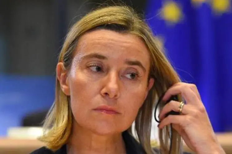 A nova chefe da diplomacia europeia, Federica Mogherini: ela visitará a Polônia e Gaza em suas primeiras viagens oficiais (Emmanuel Dunand/AFP)
