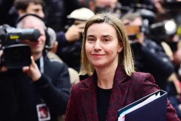
	A chefe da diplomacia da Uni&atilde;o Europeia (UE), Federica Mogherini
 (Emmanuel Dunand/AFP)