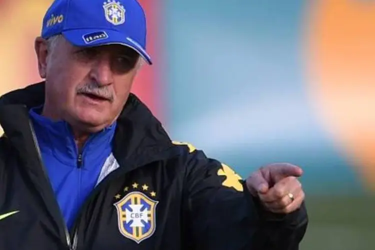 O técnico da seleção brasileira, Felipão: ele tem um desafio pela frente após a contusão de Neymar (Vanderlei Almeida/AFP)