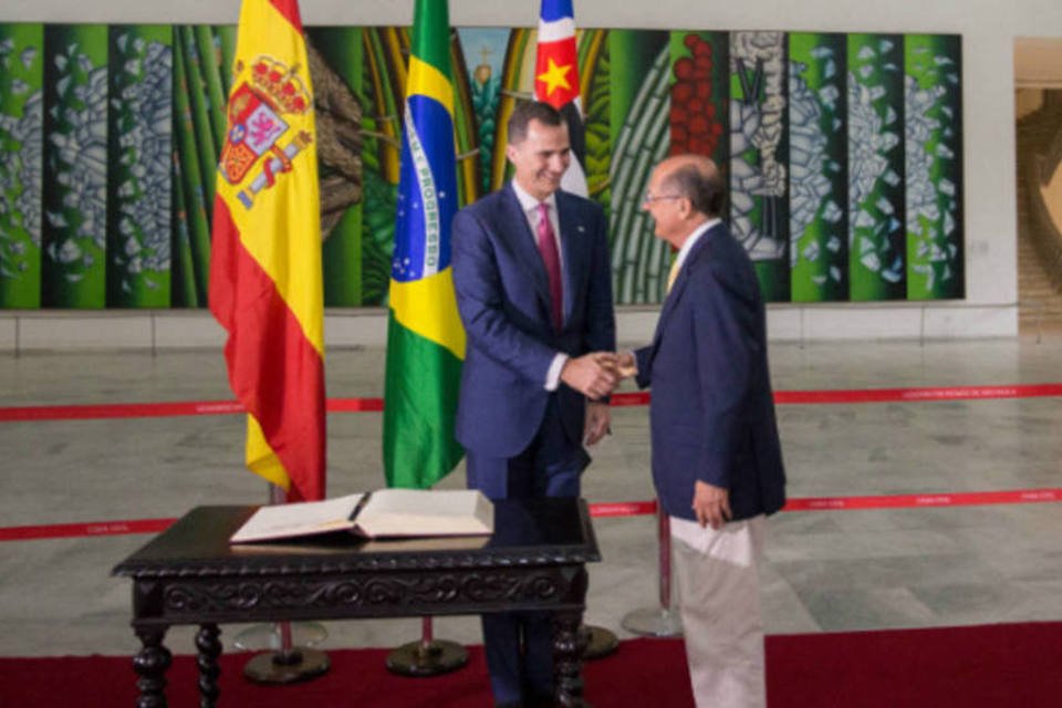 Alckmin apresenta acordo educativo a príncipe da Espanha