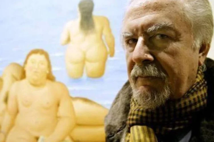 O pintor colombiano Fernando Botero: 2,3 milhões de pessoas estão desabrigadas no país (Paolo Cocco/AFP)