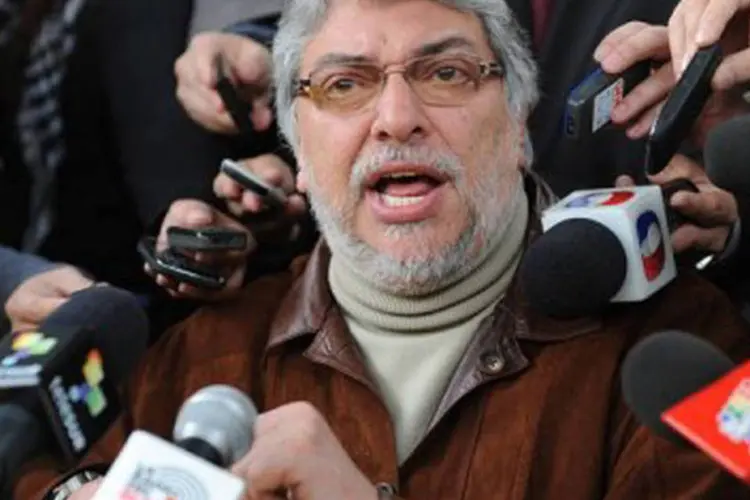 
	O ex-presidente paraguaio Fernando Lugo: Lugo foi destitu&iacute;do do poder em 22 de junho
 (©AFP / Norberto Duarte)